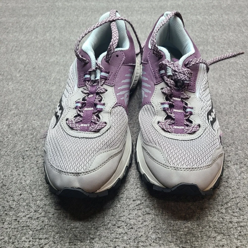 Saucony Excursion TR15 Trail‎ Running Shoes Womens 9.5 Grey Purple Rugged